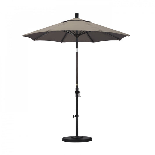 California Umbrella - 7.5' - Patio Umbrella Umbrella - Aluminum Pole - Taupe - Sunbrella - GSCUF758117-5461