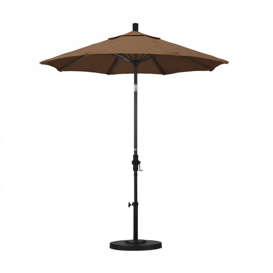 California Umbrella - 7.5' - Patio Umbrella Umbrella - Aluminum Pole - Teak - Sunbrella - GSCUF758117-5488
