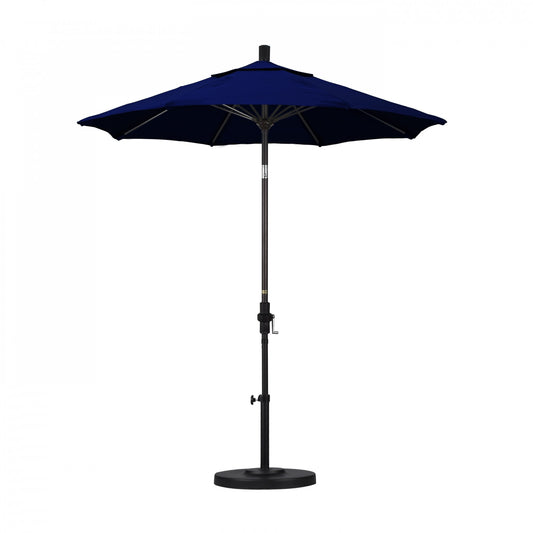 California Umbrella - 7.5' - Patio Umbrella Umbrella - Aluminum Pole - True Blue - Sunbrella - GSCUF758117-5499