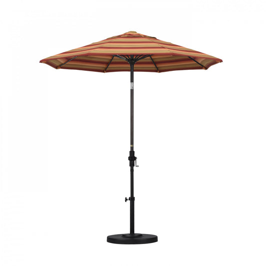California Umbrella - 7.5' - Patio Umbrella Umbrella - Aluminum Pole - Astoria Sunset - Sunbrella - GSCUF758117-56095