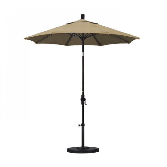 California Umbrella - 7.5' - Patio Umbrella Umbrella - Aluminum Pole - Linen Sesame - Sunbrella - GSCUF758117-8318