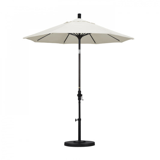 California Umbrella - 7.5' - Patio Umbrella Umbrella - Aluminum Pole - White - Olefin - GSCUF758117-F04
