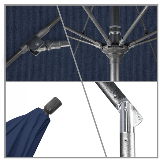 California Umbrella - 9' - Patio Umbrella Umbrella - Aluminum Pole - Spectrum Indigo - Sunbrella - GSCUF908010-48080