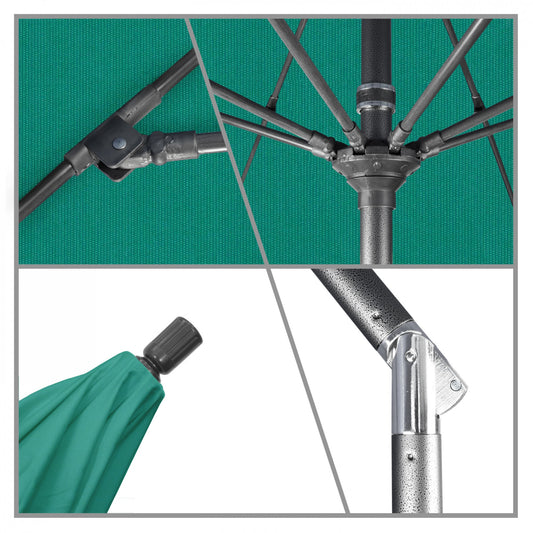 California Umbrella - 9' - Patio Umbrella Umbrella - Aluminum Pole - Spectrum Aztec - Sunbrella - GSCUF908010-48090