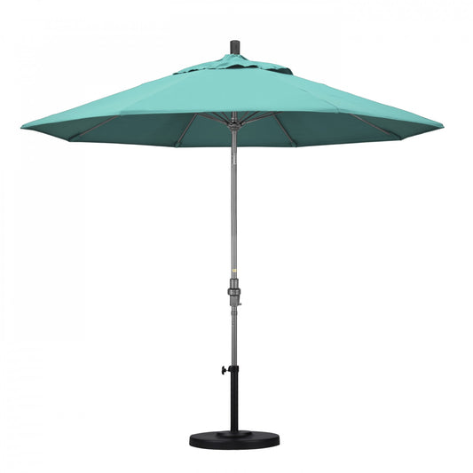 California Umbrella - 9' - Patio Umbrella Umbrella - Aluminum Pole - Aruba - Sunbrella - GSCUF908010-5416