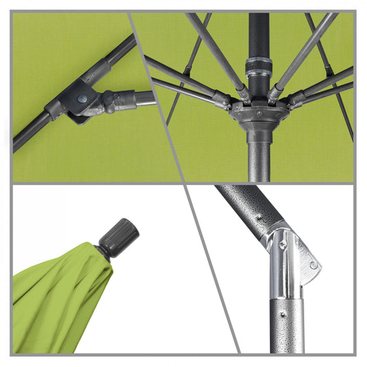 California Umbrella - 9' - Patio Umbrella Umbrella - Aluminum Pole - Macaw - Sunbrella - GSCUF908010-5429