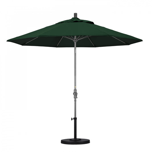 California Umbrella - 9' - Patio Umbrella Umbrella - Aluminum Pole - Forest Green - Sunbrella - GSCUF908010-5446
