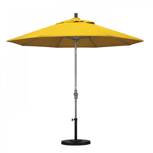 California Umbrella - 9' - Patio Umbrella Umbrella - Aluminum Pole - Sunflower Yellow - Sunbrella - GSCUF908010-5457
