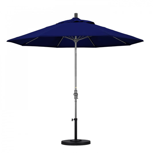 California Umbrella - 9' - Patio Umbrella Umbrella - Aluminum Pole - True Blue - Sunbrella - GSCUF908010-5499