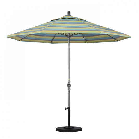 California Umbrella - 9' - Patio Umbrella Umbrella - Aluminum Pole - Astoria Lagoon - Sunbrella - GSCUF908010-56096
