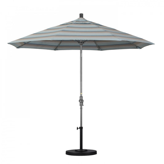 California Umbrella - 9' - Patio Umbrella Umbrella - Aluminum Pole - Gateway Mist - Sunbrella - GSCUF908010-58039