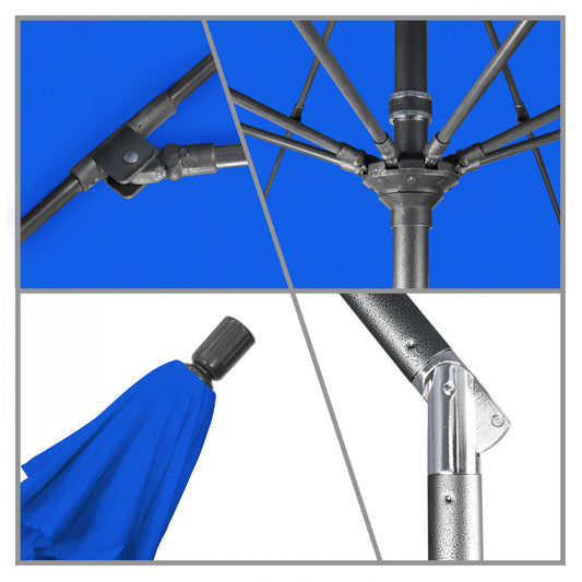California Umbrella - 9' - Patio Umbrella Umbrella - Aluminum Pole - Royal Blue - Olefin - GSCUF908010-F03