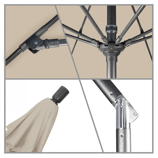 California Umbrella - 9' - Patio Umbrella Umbrella - Aluminum Pole - Beige - Olefin - GSCUF908010-F22