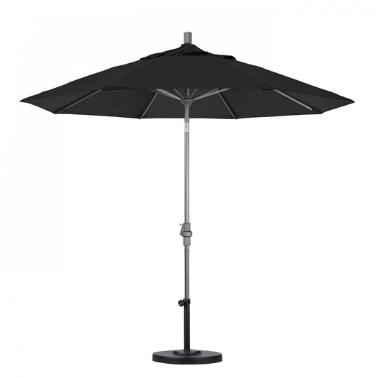 California Umbrella - 9' - Patio Umbrella Umbrella - Aluminum Pole - Black - Olefin - GSCUF908010-F32