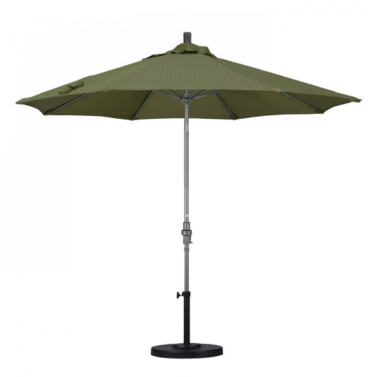 California Umbrella - 9' - Patio Umbrella Umbrella - Aluminum Pole - Terrace Fern - Olefin - GSCUF908010-FD11