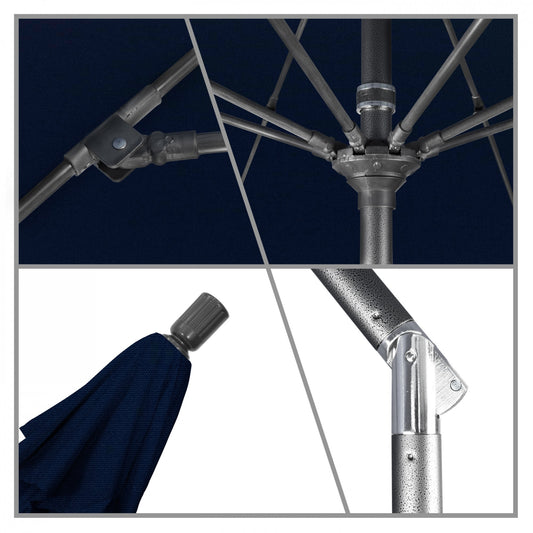 California Umbrella - 9' - Patio Umbrella Umbrella - Aluminum Pole - Navy - Pacifica - GSCUF908010-SA39