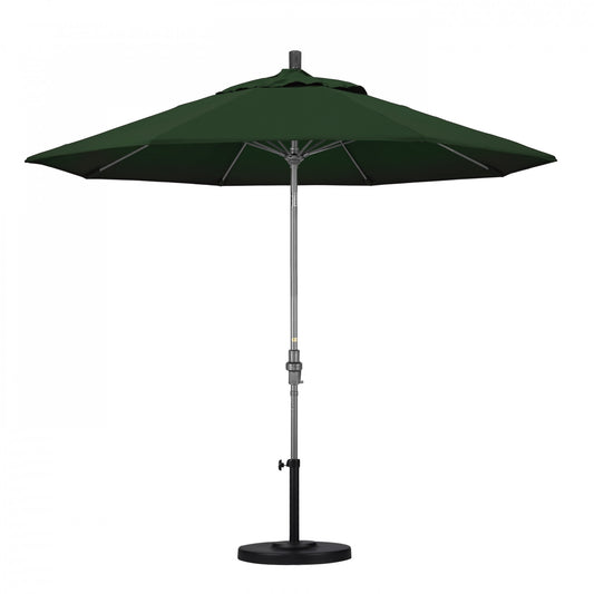 California Umbrella - 9' - Patio Umbrella Umbrella - Aluminum Pole - Hunter Green - Pacifica - GSCUF908010-SA46