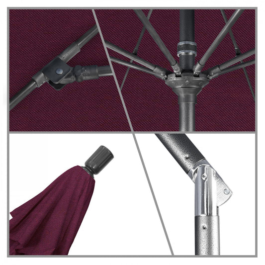 California Umbrella - 9' - Patio Umbrella Umbrella - Aluminum Pole - Purple - Pacifica - GSCUF908010-SA65