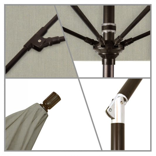 California Umbrella - 9' - Patio Umbrella Umbrella - Aluminum Pole - Spectrum Dove - Sunbrella - GSCUF908117-48032