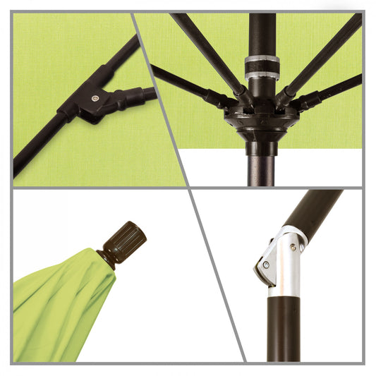 California Umbrella - 9' - Patio Umbrella Umbrella - Aluminum Pole - Parrot - Sunbrella - GSCUF908117-5405