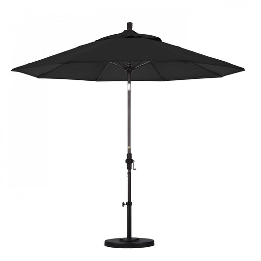 California Umbrella - 9' - Patio Umbrella Umbrella - Aluminum Pole - Black - Sunbrella - GSCUF908117-5408