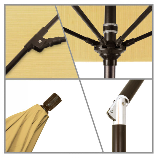 California Umbrella - 9' - Patio Umbrella Umbrella - Aluminum Pole - Wheat - Sunbrella - GSCUF908117-5414