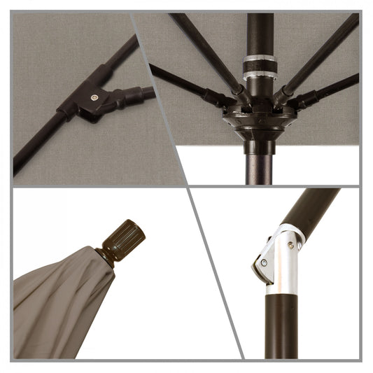 California Umbrella - 9' - Patio Umbrella Umbrella - Aluminum Pole - Taupe - Sunbrella - GSCUF908117-5461