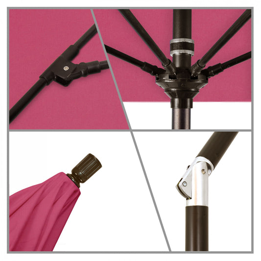 California Umbrella - 9' - Patio Umbrella Umbrella - Aluminum Pole - Hot Pink - Sunbrella - GSCUF908117-5462
