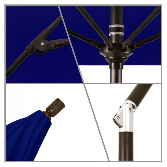 California Umbrella - 9' - Patio Umbrella Umbrella - Aluminum Pole - True Blue - Sunbrella - GSCUF908117-5499