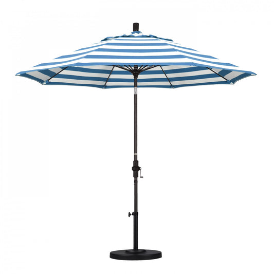 California Umbrella - 9' - Patio Umbrella Umbrella - Aluminum Pole - Cabana Regatta - Sunbrella - GSCUF908117-58029