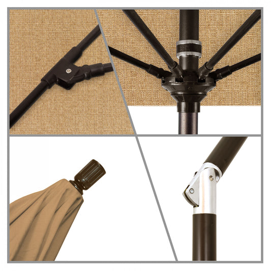 California Umbrella - 9' - Patio Umbrella Umbrella - Aluminum Pole - Linen Sesame - Sunbrella - GSCUF908117-8318
