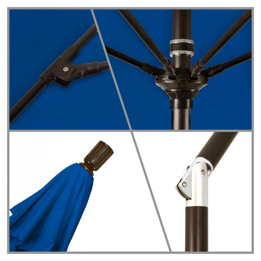 California Umbrella - 9' - Patio Umbrella Umbrella - Aluminum Pole - Pacific Blue - Pacifica - GSCUF908117-SA01