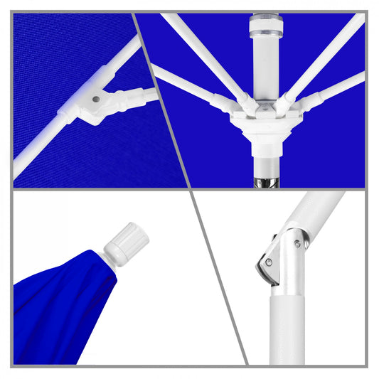California Umbrella - 9' - Patio Umbrella Umbrella - Aluminum Pole - Pacific Blue - Sunbrella - GSCUF908170-5401