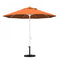 California Umbrella - 9' - Patio Umbrella Umbrella - Aluminum Pole - Tangerine - Sunbrella - GSCUF908170-5406