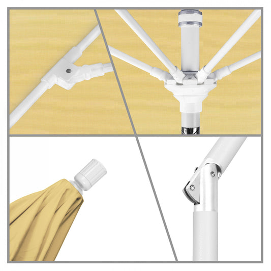 California Umbrella - 9' - Patio Umbrella Umbrella - Aluminum Pole - Wheat - Sunbrella - GSCUF908170-5414