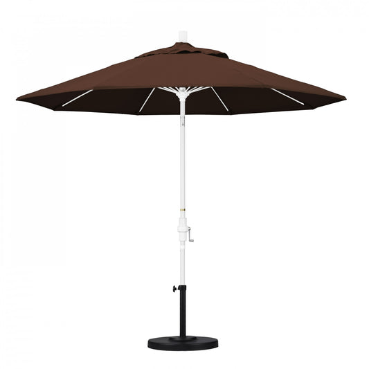 California Umbrella - 9' - Patio Umbrella Umbrella - Aluminum Pole - Bay Brown - Sunbrella - GSCUF908170-5432