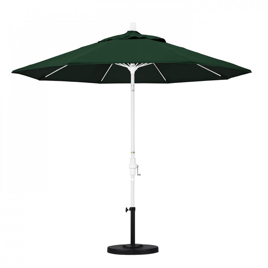 California Umbrella - 9' - Patio Umbrella Umbrella - Aluminum Pole - Forest Green - Sunbrella - GSCUF908170-5446