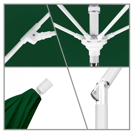 California Umbrella - 9' - Patio Umbrella Umbrella - Aluminum Pole - Forest Green - Sunbrella - GSCUF908170-5446