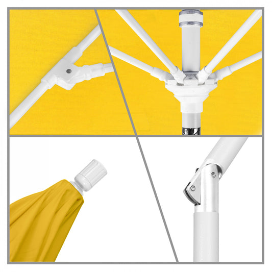 California Umbrella - 9' - Patio Umbrella Umbrella - Aluminum Pole - Sunflower Yellow - Sunbrella - GSCUF908170-5457
