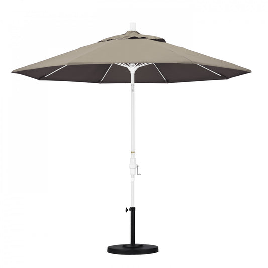 California Umbrella - 9' - Patio Umbrella Umbrella - Aluminum Pole - Taupe - Sunbrella - GSCUF908170-5461