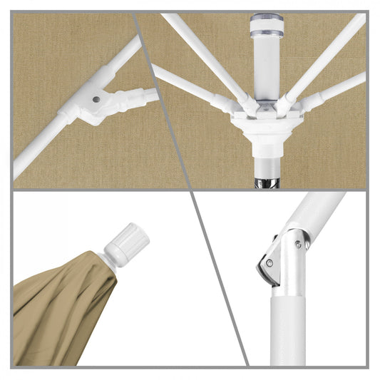 California Umbrella - 9' - Patio Umbrella Umbrella - Aluminum Pole - Heather Beige - Sunbrella - GSCUF908170-5476