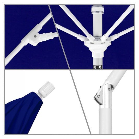 California Umbrella - 9' - Patio Umbrella Umbrella - Aluminum Pole - True Blue - Sunbrella - GSCUF908170-5499