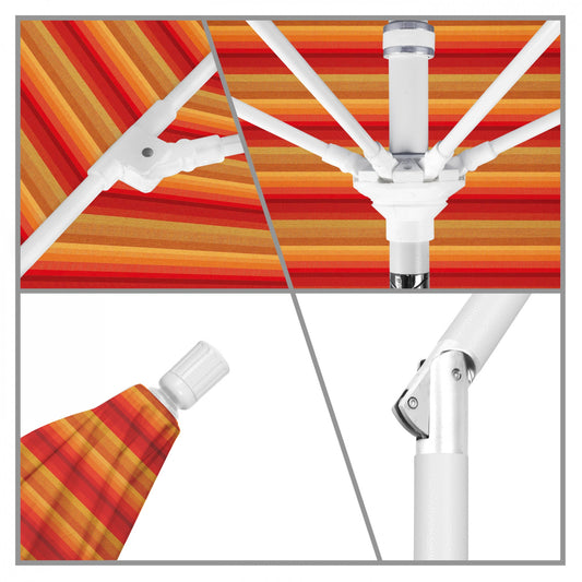 California Umbrella - 9' - Patio Umbrella Umbrella - Aluminum Pole - Astoria Sunset - Sunbrella - GSCUF908170-56095