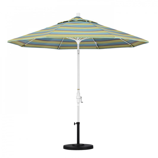 California Umbrella - 9' - Patio Umbrella Umbrella - Aluminum Pole - Astoria Lagoon - Sunbrella - GSCUF908170-56096