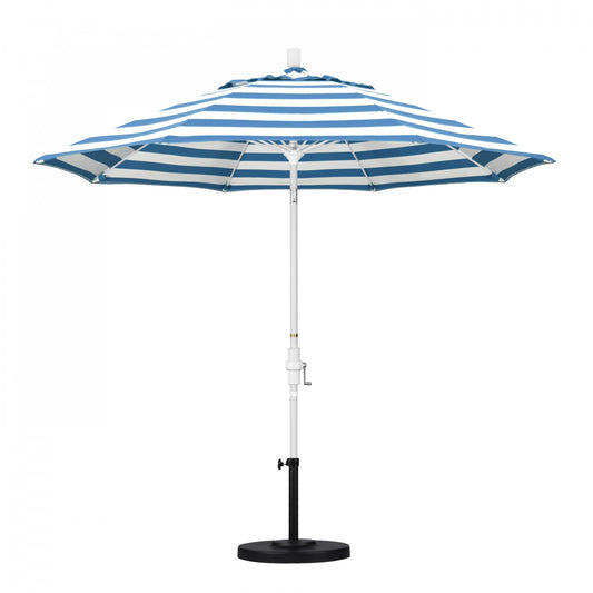 California Umbrella - 9' - Patio Umbrella Umbrella - Aluminum Pole - Cabana Regatta - Sunbrella - GSCUF908170-58029