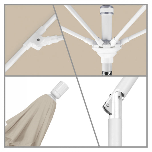 California Umbrella - 9' - Patio Umbrella Umbrella - Aluminum Pole - Beige - Olefin - GSCUF908170-F22