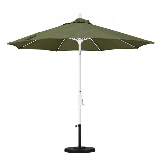 California Umbrella - 9' - Patio Umbrella Umbrella - Aluminum Pole - Terrace Fern - Olefin - GSCUF908170-FD11