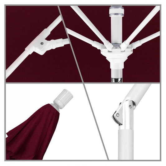 California Umbrella - 9' - Patio Umbrella Umbrella - Aluminum Pole - Burgundy - Pacifica - GSCUF908170-SA36