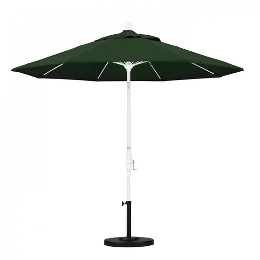 California Umbrella - 9' - Patio Umbrella Umbrella - Aluminum Pole - Hunter Green - Pacifica - GSCUF908170-SA46
