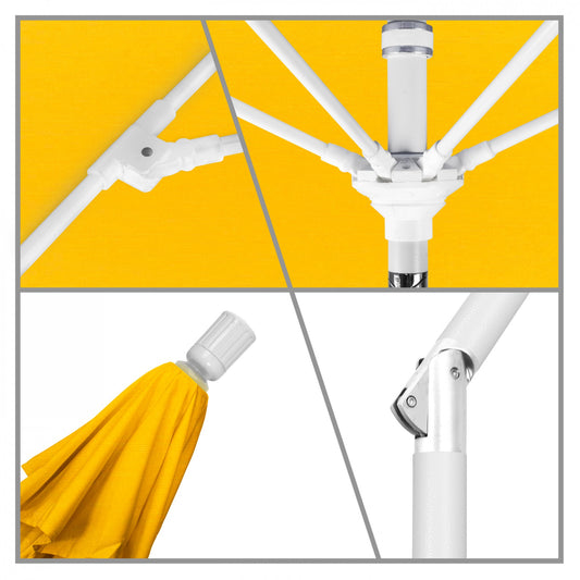 California Umbrella - 9' - Patio Umbrella Umbrella - Aluminum Pole - Yellow - Pacifica - GSCUF908170-SA57